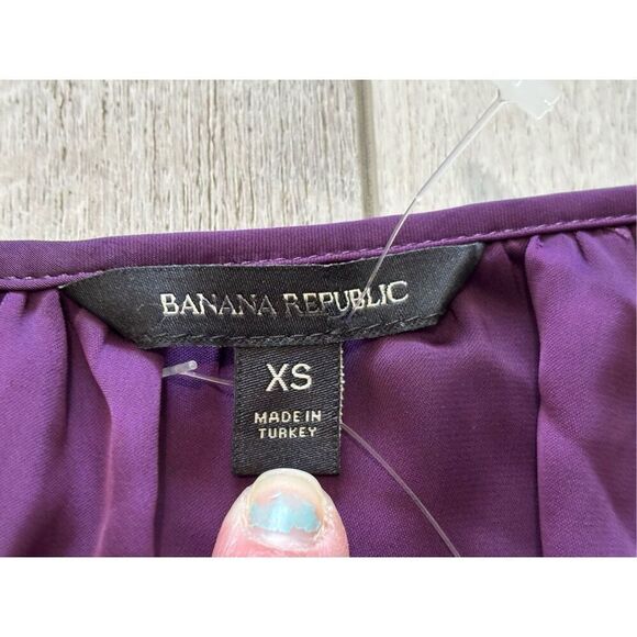 Banana Republic purple blouse size XS - Picture 6 of 10